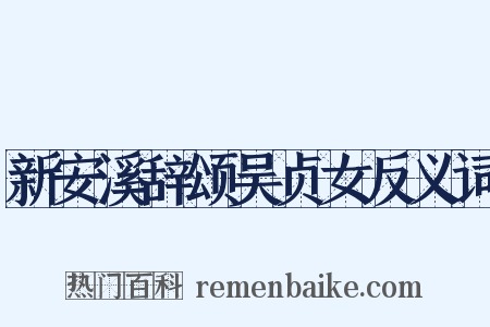 新安溪辞颂吴贞女反义词是什么意思的图片